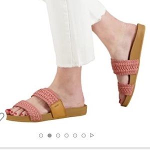 Reef Vista Thread 2 strap sandal, rose